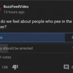 How do we feel about people who pee in the shower