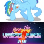 Thanks, I hate it. Male RD | image tagged in pass the unsee juice my bro,memes,mlp | made w/ Imgflip meme maker
