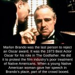 Marlon Brando Oscar rejection