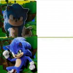 Sonic Drake Template (Sonic the hedgehog movie) meme