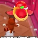 pom pom dies from cringe