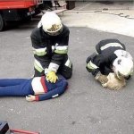 fireman mannequin dead first help