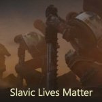 Kneeling space marines | Slavic Lives Matter | image tagged in kneeling space marines,slavic lives matter | made w/ Imgflip meme maker