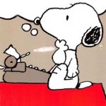 Snoopy Famous Writer template