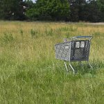 Shopping Cart Abandoned Field