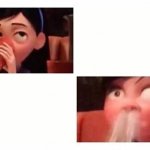 Violet spits water through her nose incredibles 2 meme