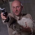 Blofeld about to fire.