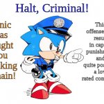 Halt Criminal (Sonic) template