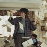 Harry receiving all the letters to go to Hogwarts template