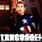Captain America language deep-fried 2