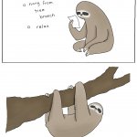 Sloth to-do list meme