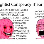 Wojak Rightist Conspiracy Theories meme