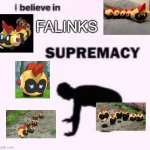 Falinks Supremacy | FALINKS | image tagged in i belive in supermacy,falinks,pokemon,cute | made w/ Imgflip meme maker