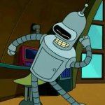 Futurama Bender joins GIF Template