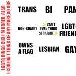 LGBTQ bingo