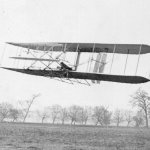 Wright Brothers Flyer Plane First in Flight