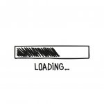 scribbled loading bar template