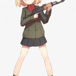 AK-47 anime girl template