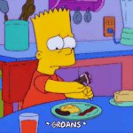 Bart Simpson groans meme