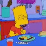 Bart Simpson groan gif meme