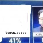 Death2peace=most toxic homophobe | death2peace; death2peace | image tagged in threat | made w/ Imgflip meme maker