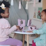 Two little girls with ballet music boxes meme