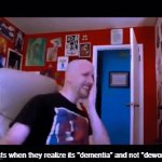 Feminists when | Feminists when they realize its "dementia" and not "dewomantia" | image tagged in gifs,triggered feminist | made w/ Imgflip video-to-gif maker