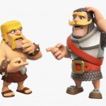 Clash Royale Barbarian and Knight