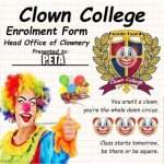 Clown College Enrollment Form | PETA | image tagged in clown college enrollment form | made w/ Imgflip meme maker