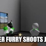 Hi | SOLDIER FURRY SHOOTS JERMA! | image tagged in gifs,furry with gun | made w/ Imgflip video-to-gif maker