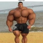 Extremely Strong Guy | 'Mistakes make you stronger.'; EA: | image tagged in extremely strong guy | made w/ Imgflip meme maker