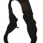 Dark long hair
