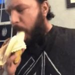 Man Banana Suck sucking GIF Template