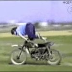 stupid motorcycle crash GIF Template