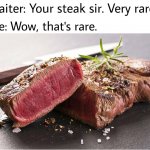 Rare Steak template