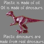 Plastic dinosaurs