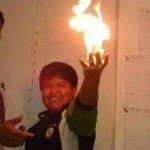 Kid holding fire meme