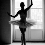 Ballerina black & white meme