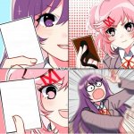 Yuri and Natsuki Cards template