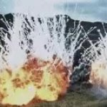 Napalm Bombing Explosion GIF Template