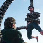 Doctor Octopus chocking peter