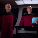 Captain Jellico and Captain Picard.