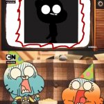 Gumball shocked after watching tv | image tagged in gumball shocked after watching tv | made w/ Imgflip meme maker