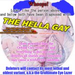 The Hella Gay Diagnosis Template meme