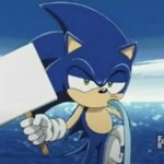 Sonic Sign Meme template