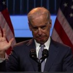 Joe Biden raise his hand