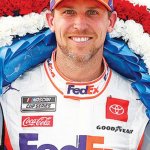 Denny Hamlin 2021 champion | 2021 NASCAR CUP SERIES CHAMPION!!! (FEDEX STRONG) | image tagged in denny hamlin | made w/ Imgflip meme maker