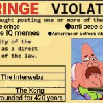 Cringe Violation meme