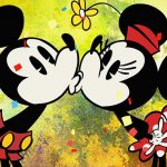 Mickey and Minnie kissing meme