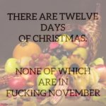 12 days of Christmas Thanksgiving